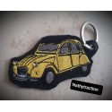 Un porte clef 2CV JAUNE